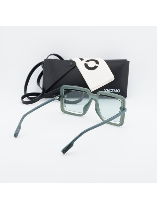 Kenzo KZ40049U 94N Sunglasses Green Square Frame, Green Lenses